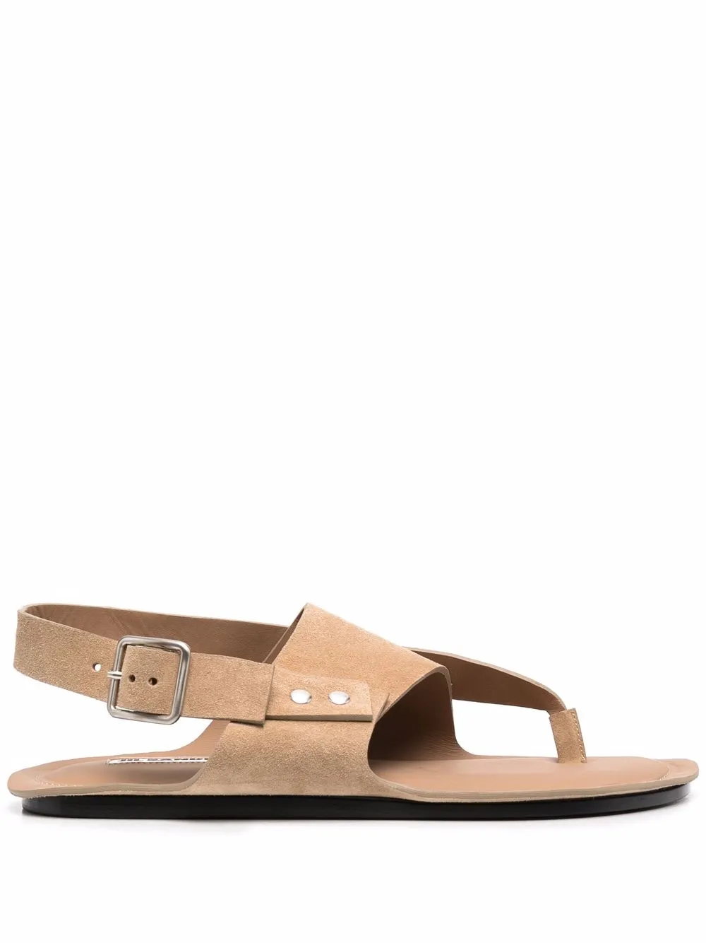 

Jil Sander flat leather sandals - Neutrals