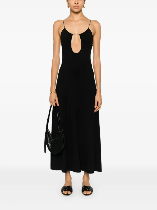 ysl cut out dress Saint Laurent @ The 2022 Vanity Fair Oscar Party with Hailey Bieber
