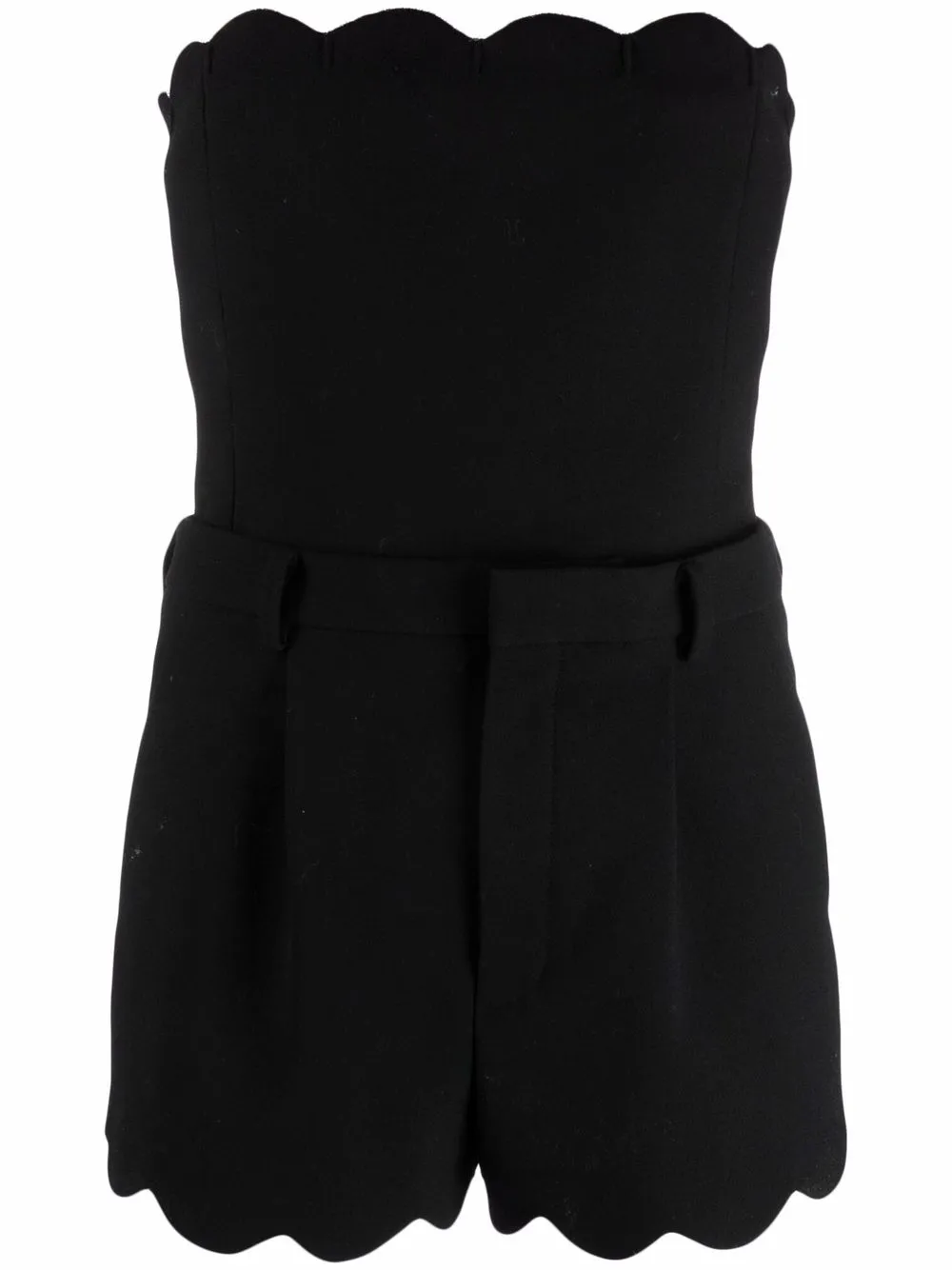 

Saint Laurent jumsuit corto strapless - Negro