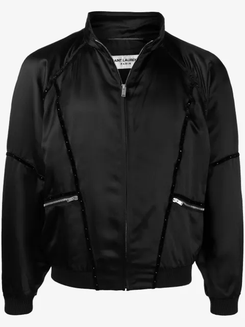 Saint Laurent chamarra Teddy con cierre