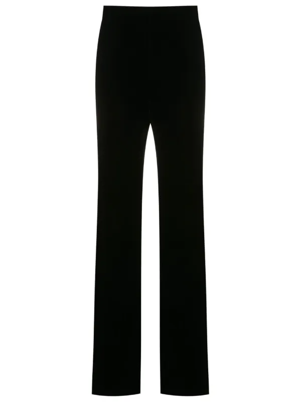 Saint Laurent Flared Velvet Trousers 