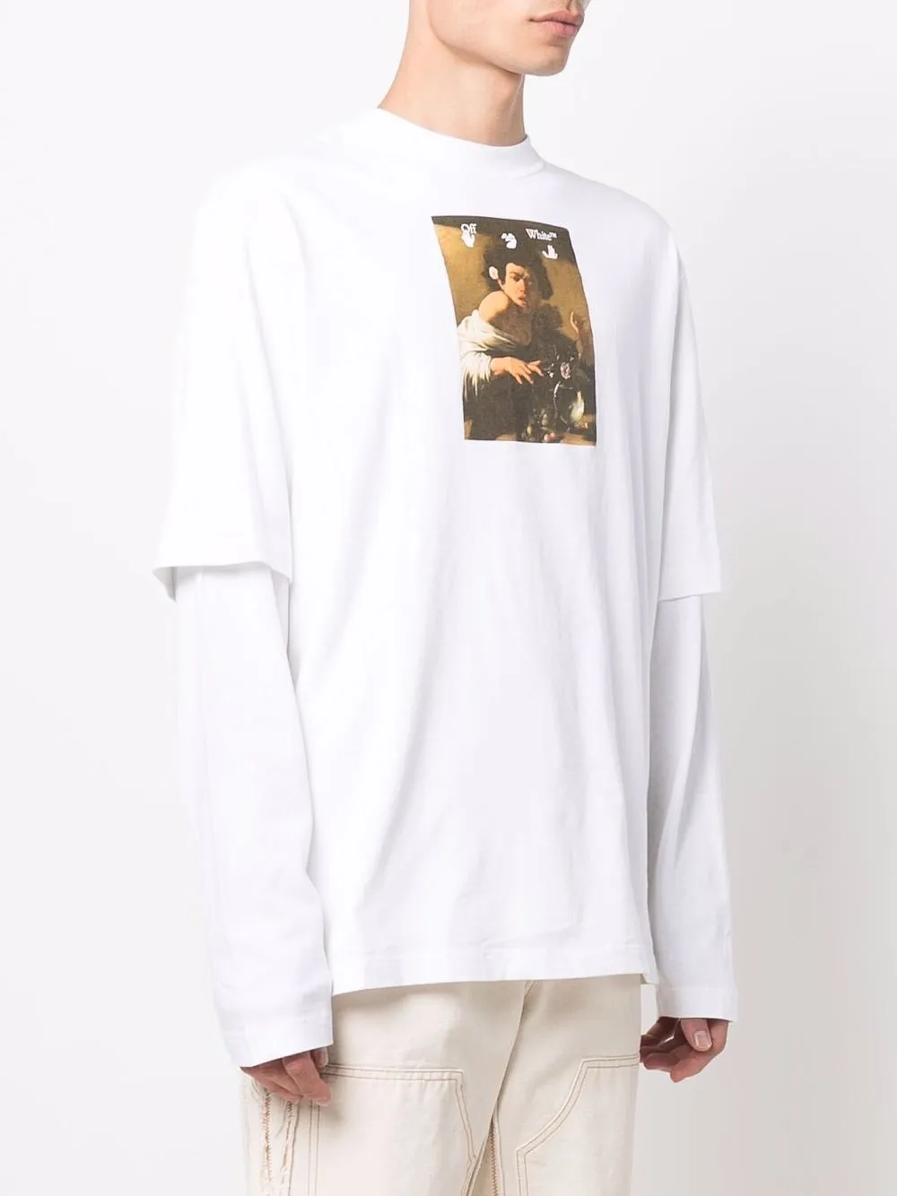 фото Off-white футболка с принтом caravaggio