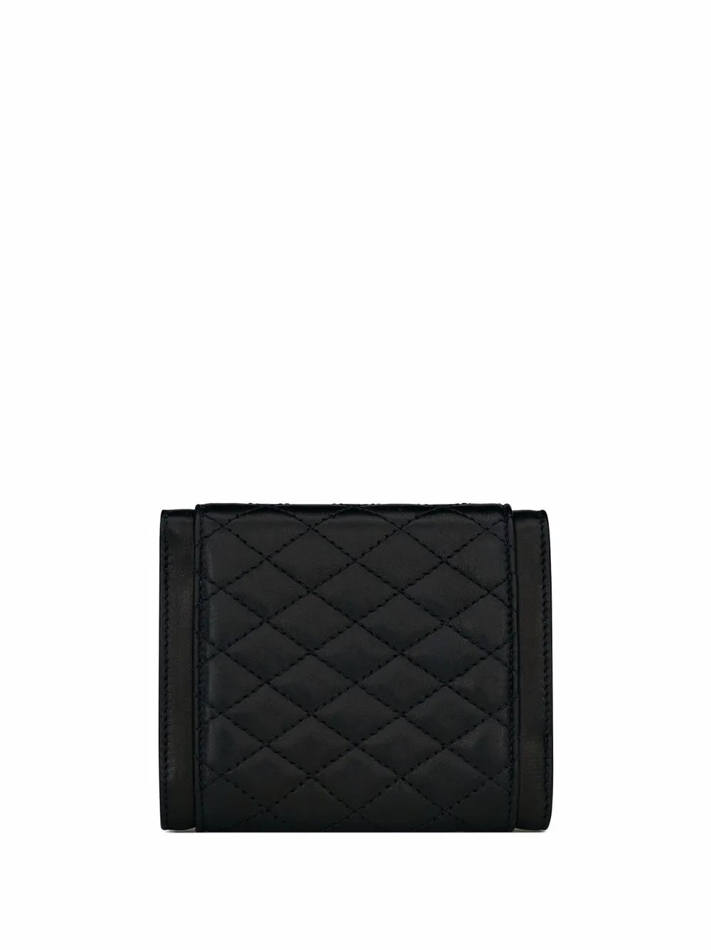 Saint Laurent Leren portemonnee - Zwart
