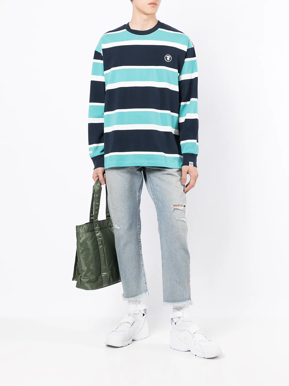 фото Aape by *a bathing ape® футболка с нашивкой-логотипом