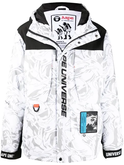 AAPE BY *A BATHING APE graphic-print padded jacket Men