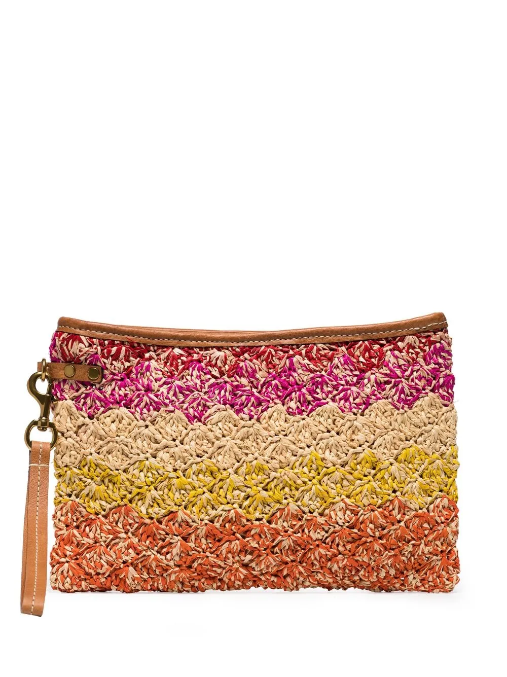 Image 1 of Isabel Marant Bora striped clutch bag