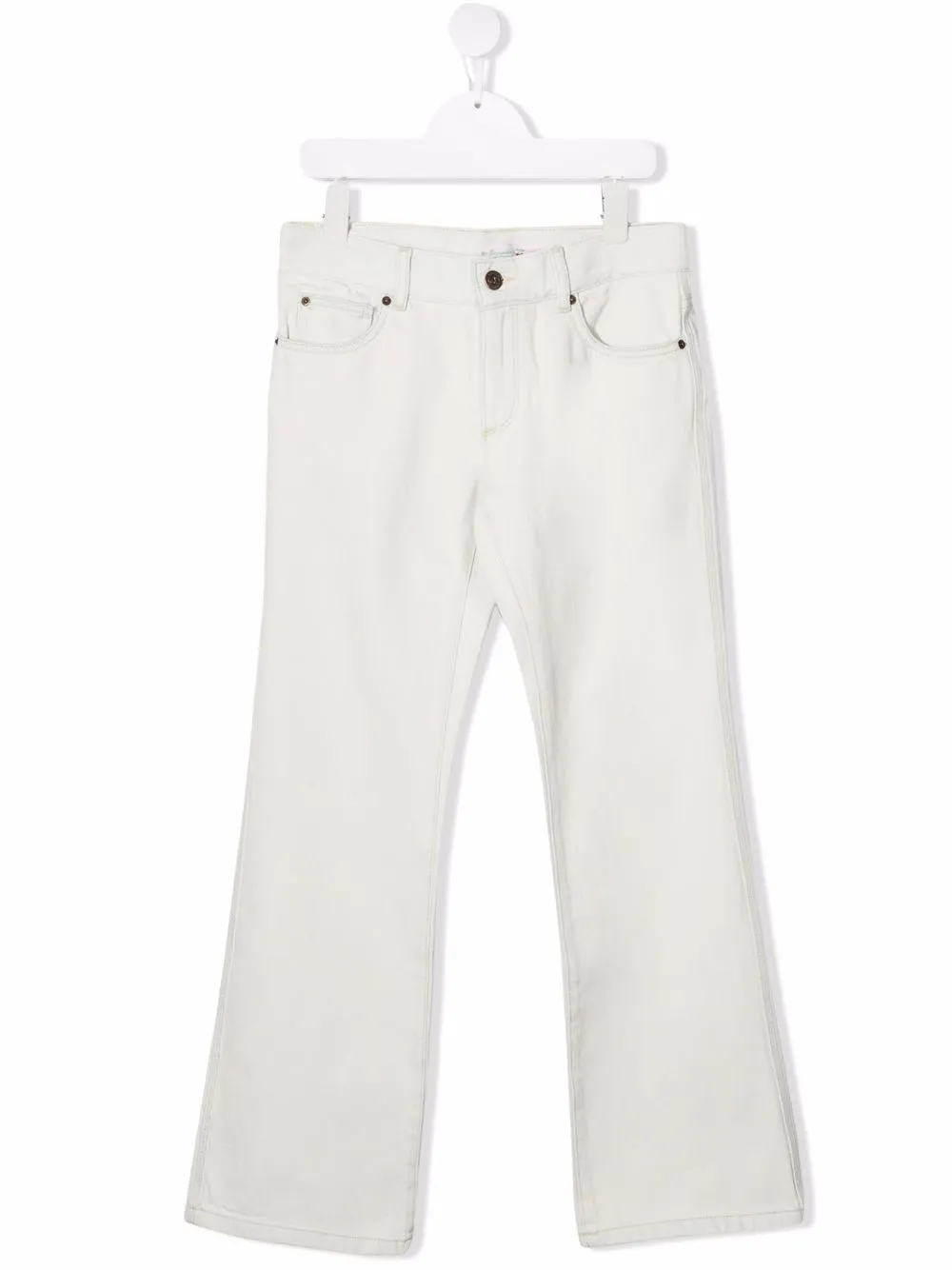 

Bonpoint jeans rectos con bolsillos - Blanco