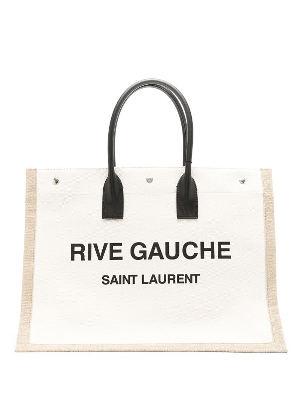 Saint Laurent Sac Cabas Rive Gauche En Raphia - Farfetch