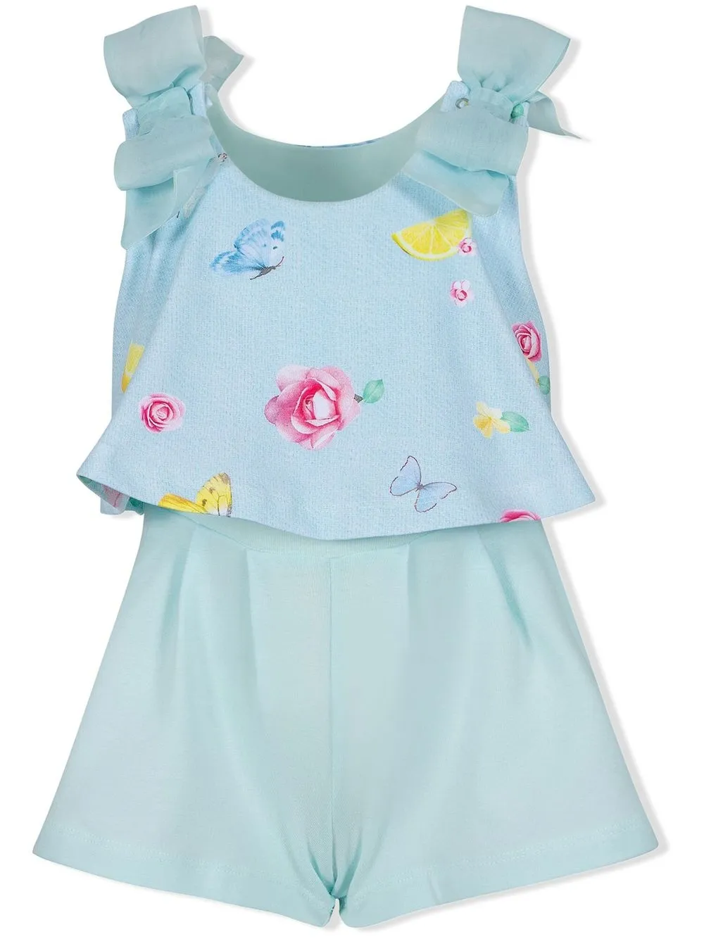

Lapin House floral print playsuit - Blue