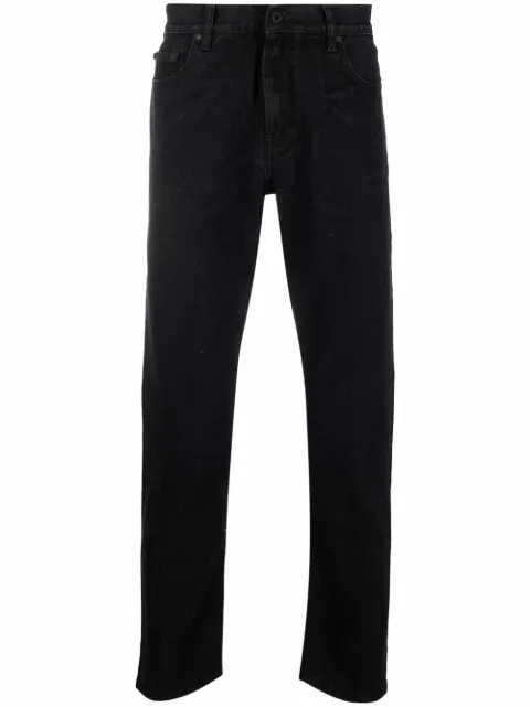 Off-White Industrial-belt slim-cut jeans