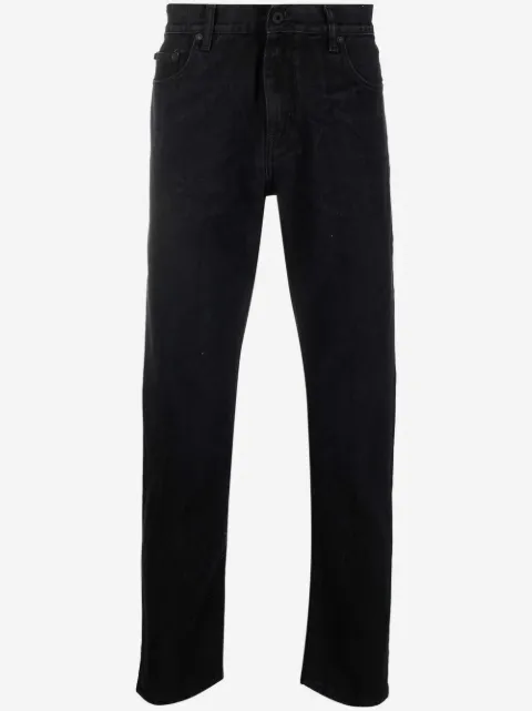 Off-White Industrial-belt slim-cut jeans