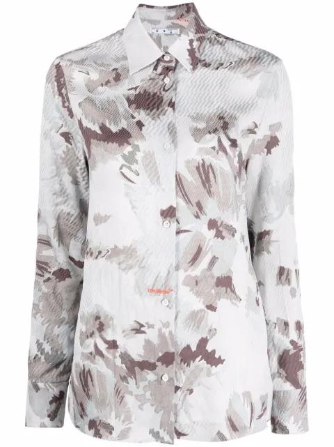 Off-White chemise à imprimé camouflage 