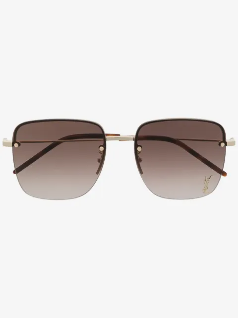 Saint Laurent Eyewear logo-plaque tinted sunglasses
