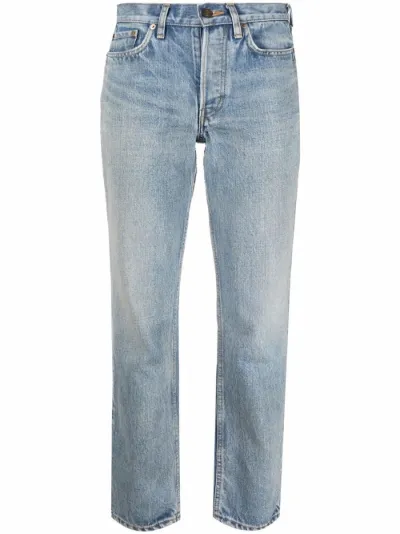 washed cropped jeans | Saint Laurent 