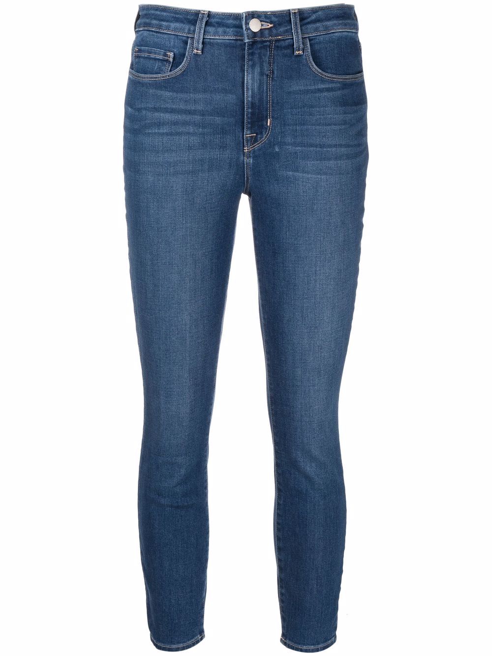 

L'Agence skinny jeans de corte capri - Azul