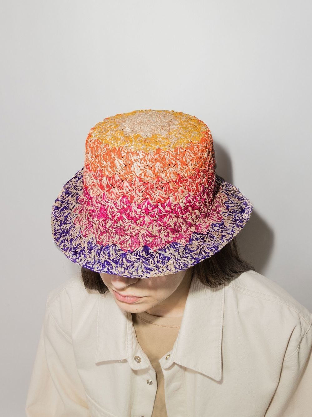 Image 2 of Isabel Marant Positano crochet bucket hat