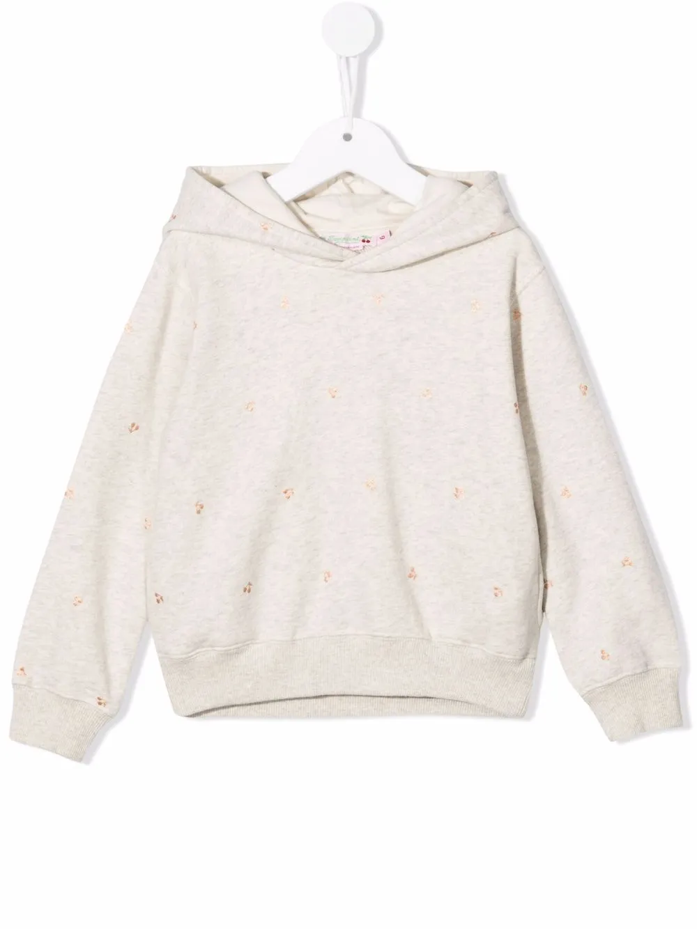 

Bonpoint hoodie con estampado de cerezas - Gris