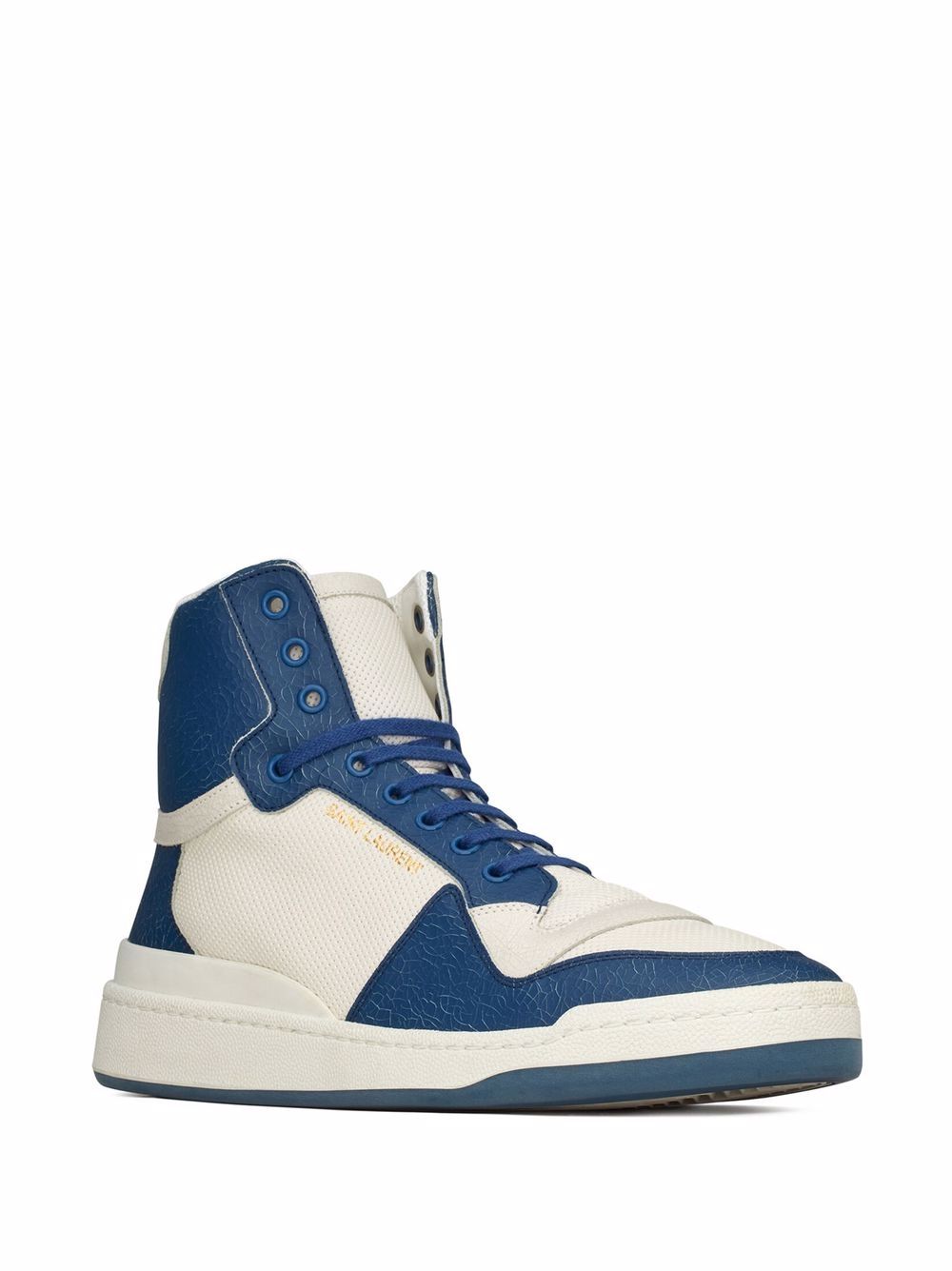 Saint Laurent Sneakers met colourblocking - Wit