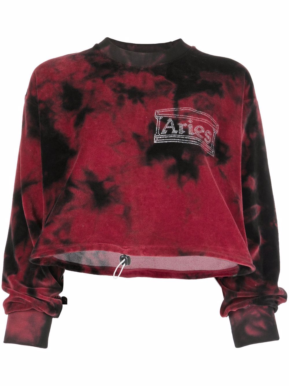 

Aries suéter con motivo tie-dye - Rojo