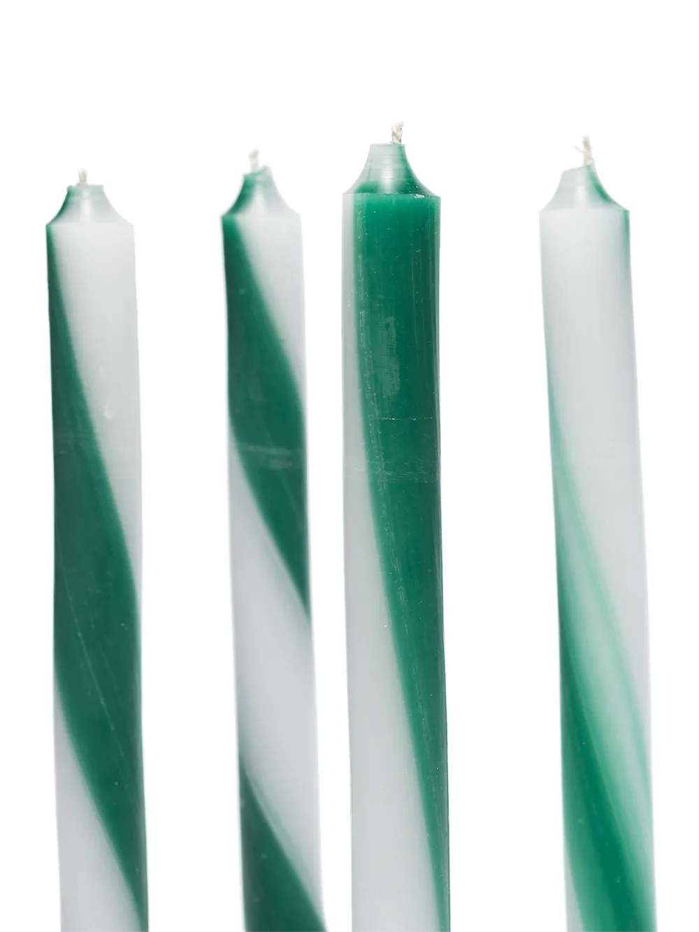  Lex Pott Stripe Twist Dual Candle - Green 