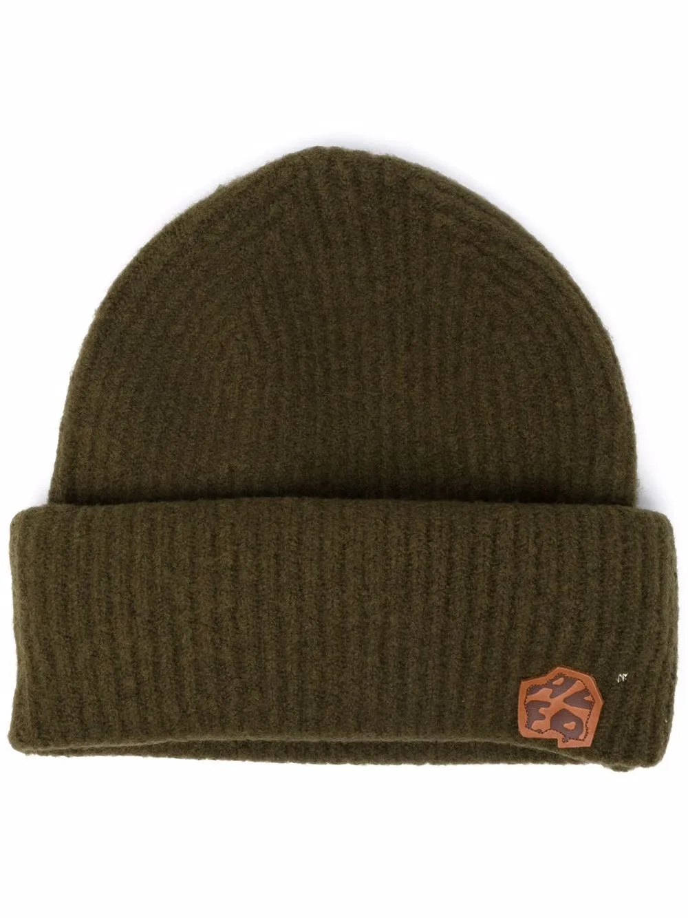 

Ader Error gorro tejido de canalé con parche del logo - Negro