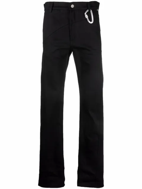 HELIOT EMIL attached-carabiner slim-fit jeans