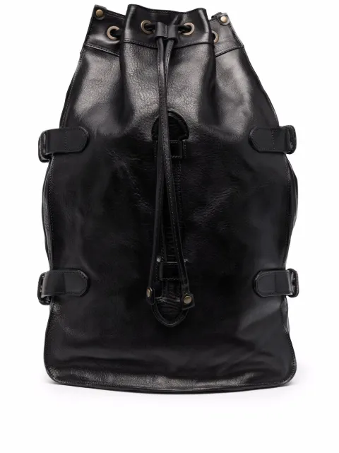 Officine Creative drawstring leather backpack