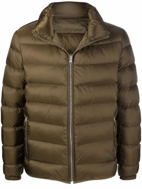 Ten C zip-up tonal puffer jacket