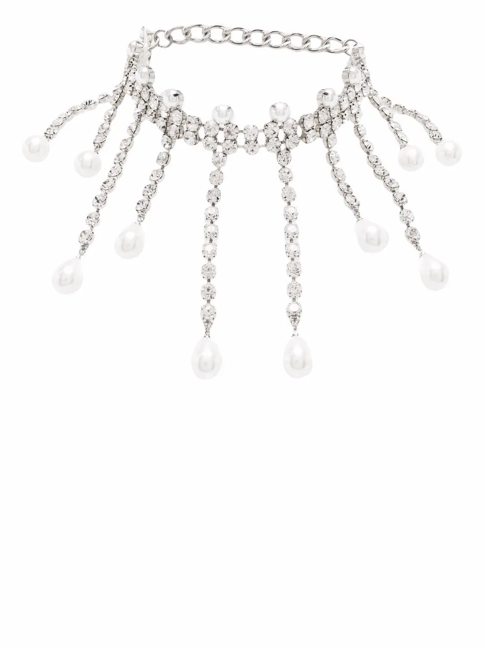 AREA колье-чокер с искусственным жемчугом