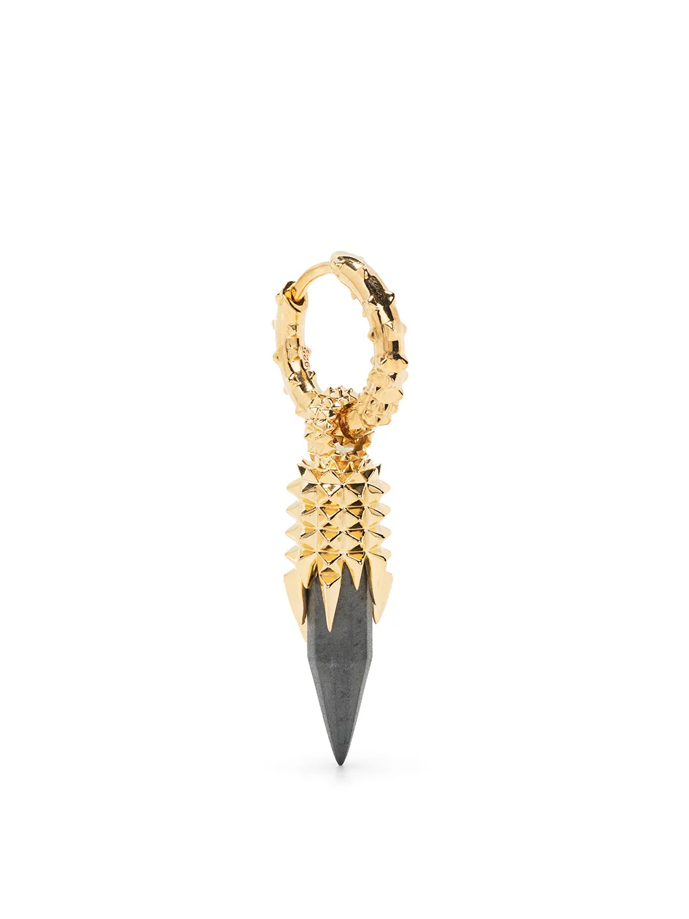 

Kasun London Dagger gold-plated hoop earring