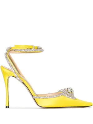 yellow designer heels