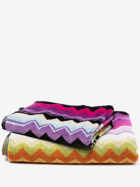 Missoni Home Giacomo 2 piece bath and hand towel set