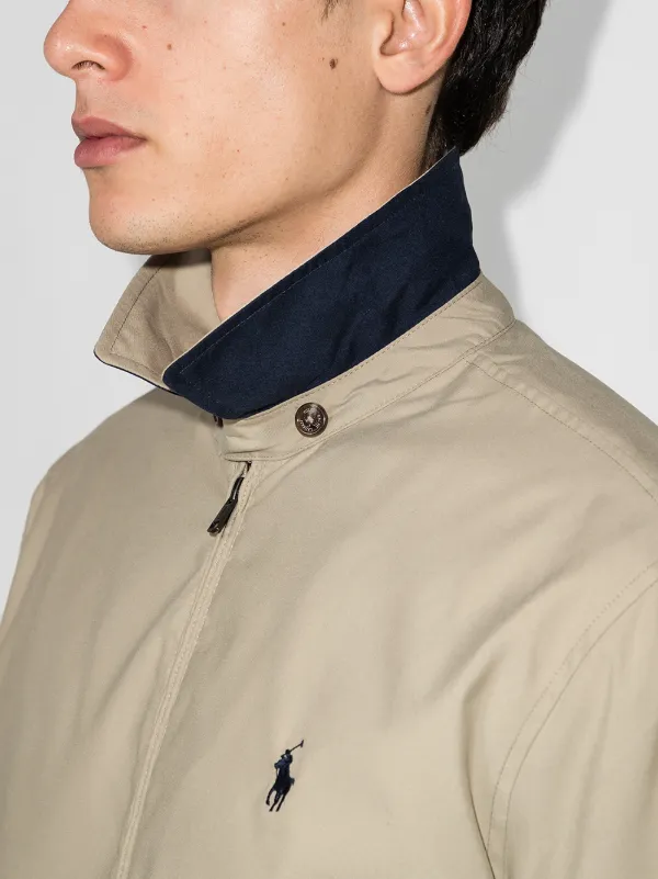 Polo Ralph Lauren logo-embroidered zip-up Bomber Jacket - Farfetch