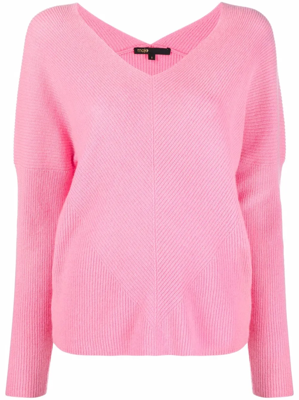 

Maje Madina cashmere knitted jumper - Rosado