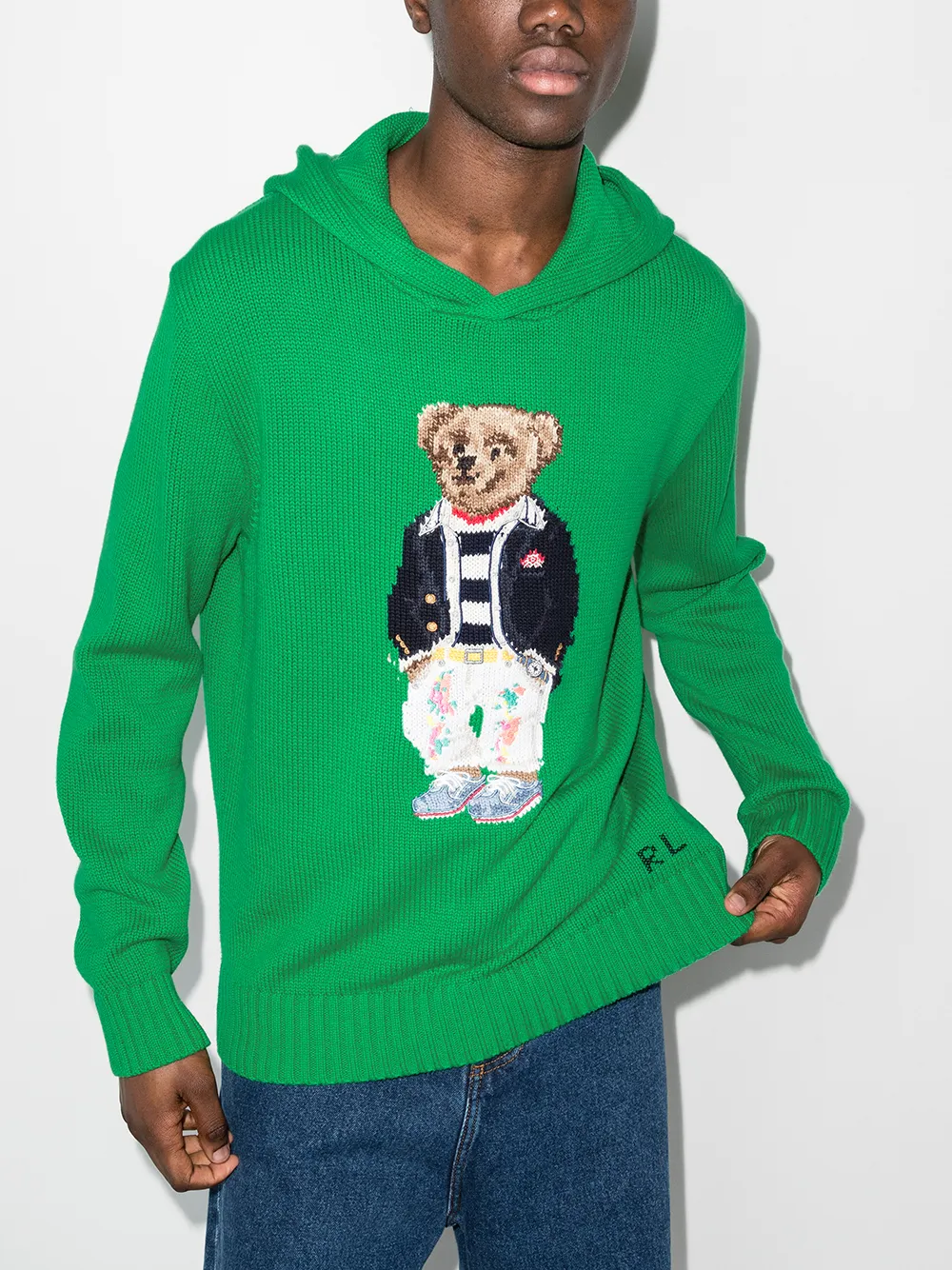 фото Polo ralph lauren трикотажное худи polo bear