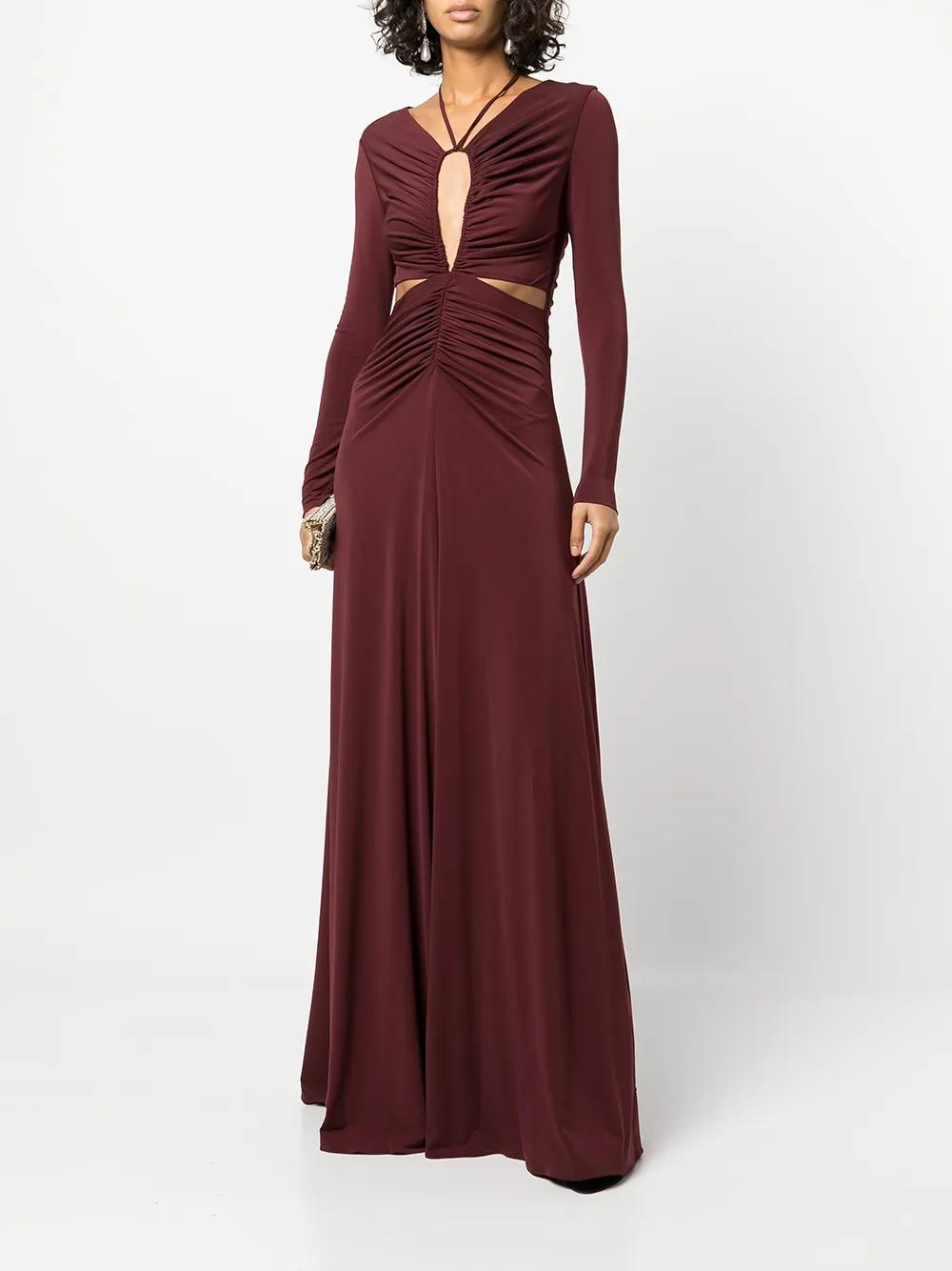 фото Halston heritage платье baylee с вырезом халтер