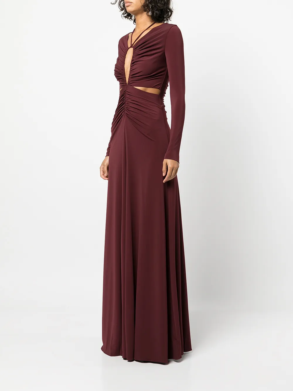 фото Halston heritage платье baylee с вырезом халтер