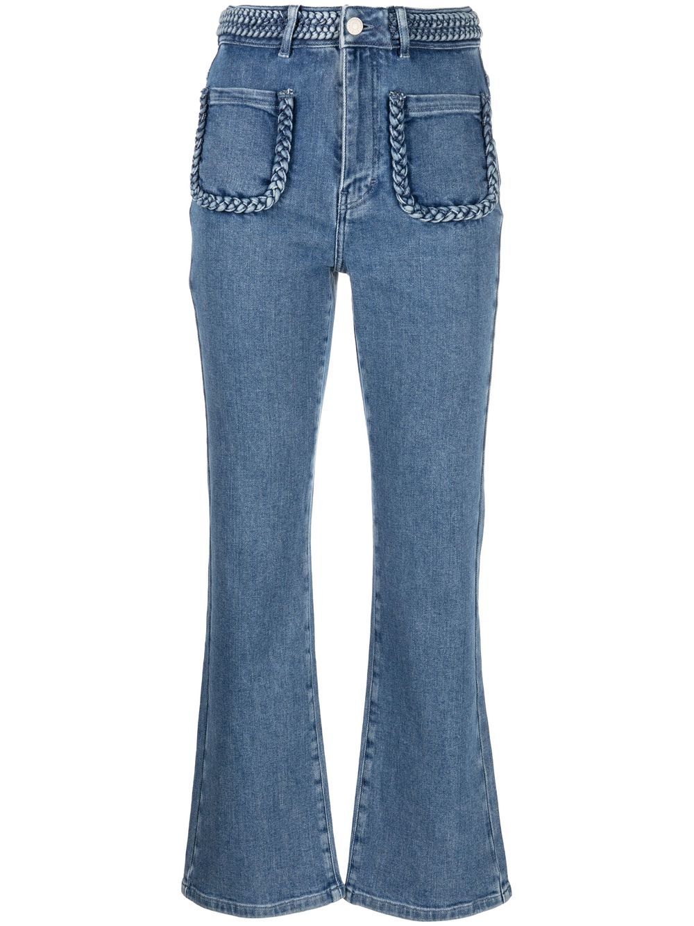 Image 1 of Maje cropped flared jeans