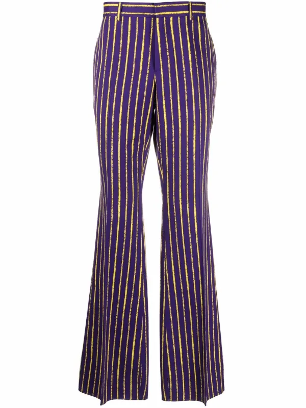 Moschino Striped Flared Trousers - Farfetch