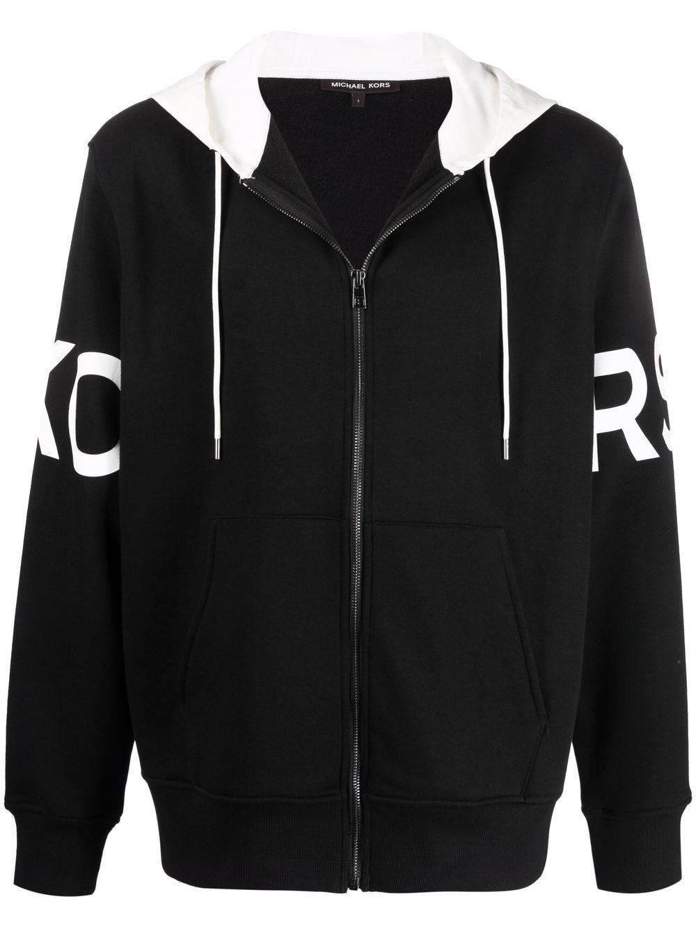 

Michael Kors logo-print zipped hoodie - Black