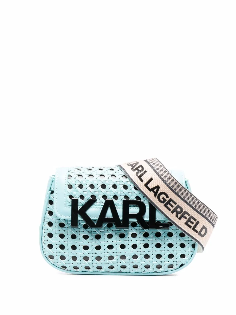 

Karl Lagerfeld bolsa crossbody K/Letters pequeña - Azul