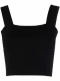 Maje knitted crop top - Black