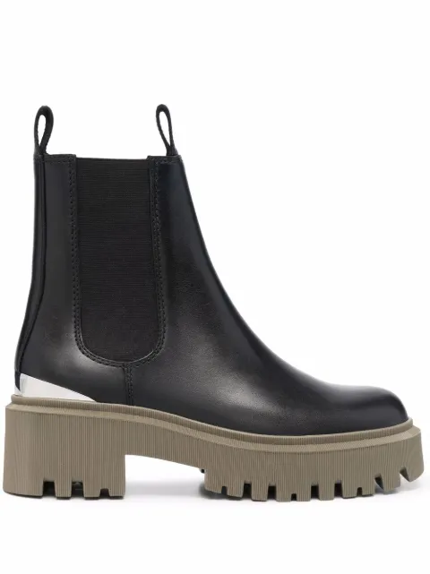 maje chelsea boots with platform sole
