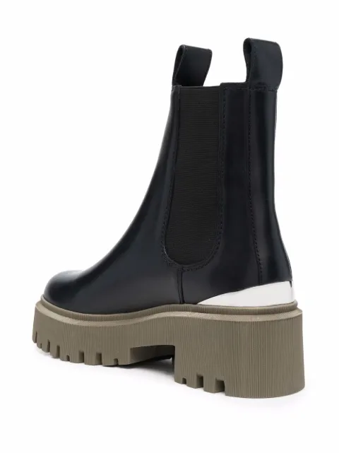 maje chelsea boots with platform sole