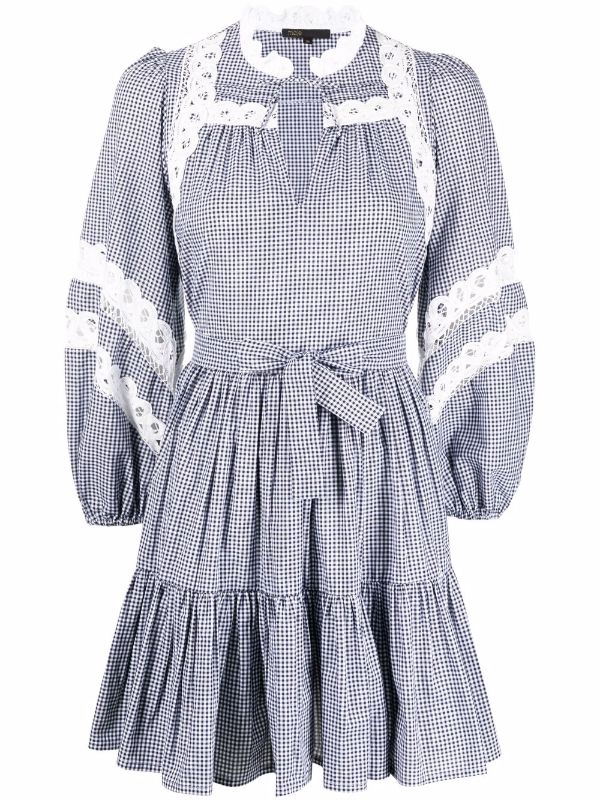 maje gingham dress