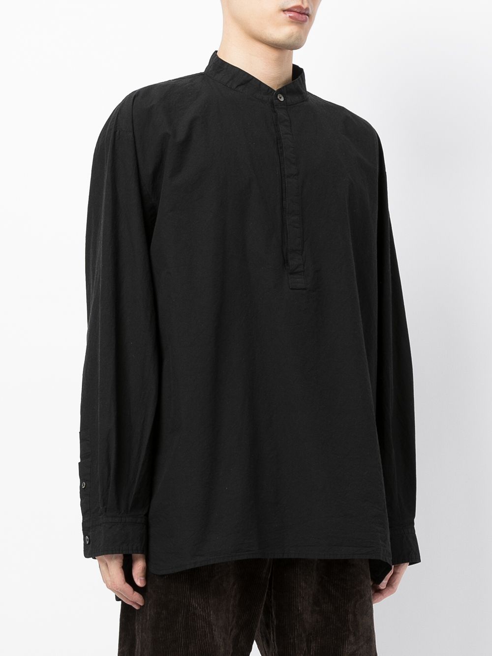 Shop Seven By Seven Pullover Long-sleeve Shirt In Black