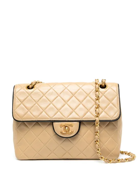 1990s small diamond-quilted shoulder bag