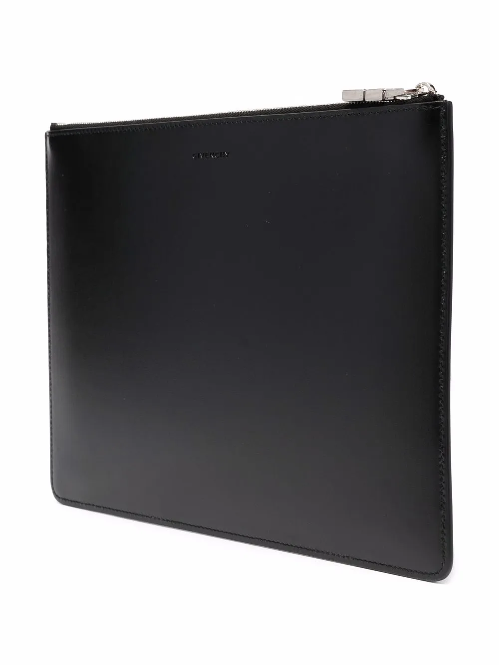 Givenchy 4g Medium Leather Clutch In Schwarz