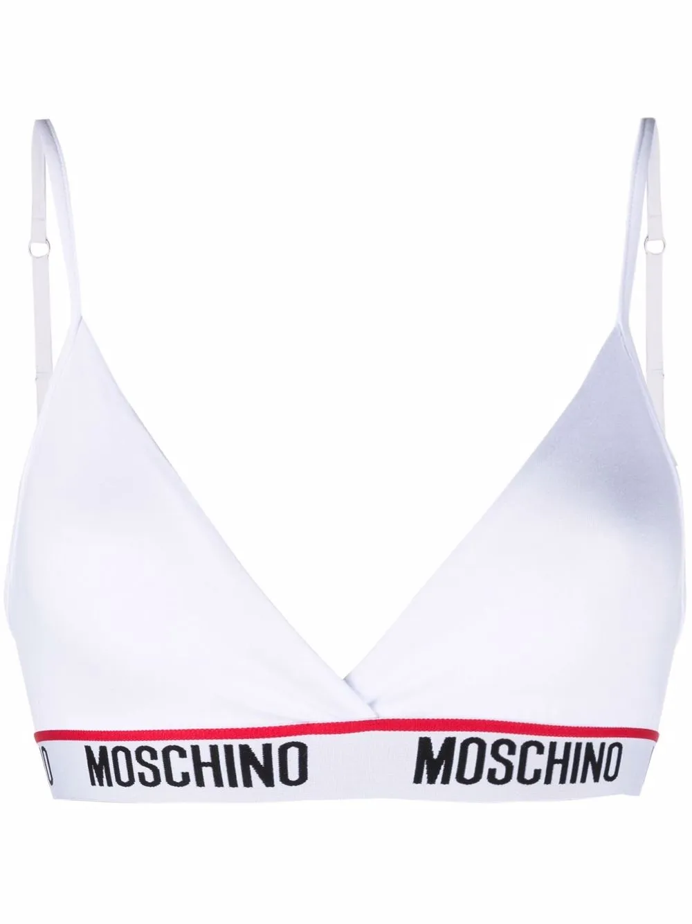 фото Moschino топ-бралетт с вышитым логотипом