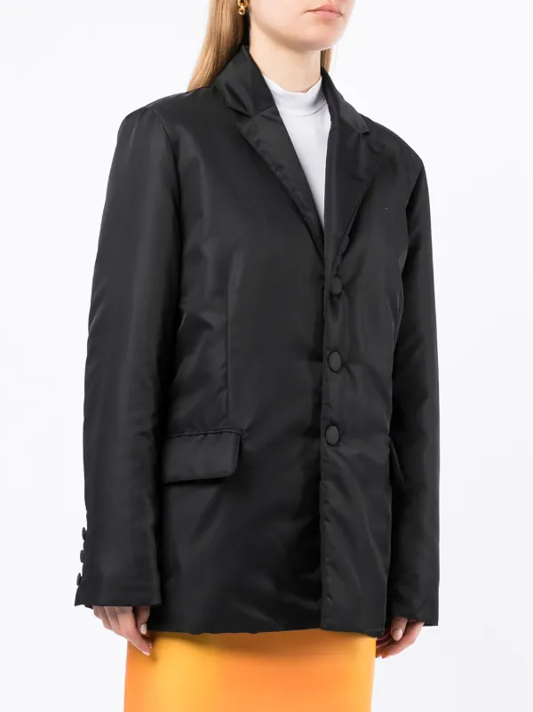 Wandering Blazer Puffer Jacket Black FARFETCH IN